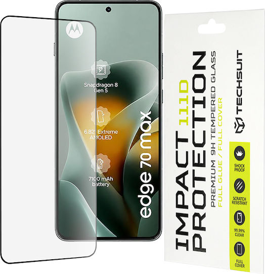 Techsuit 111d Full Cover Full Glue Glass Motorola Edge 70 Max Black
