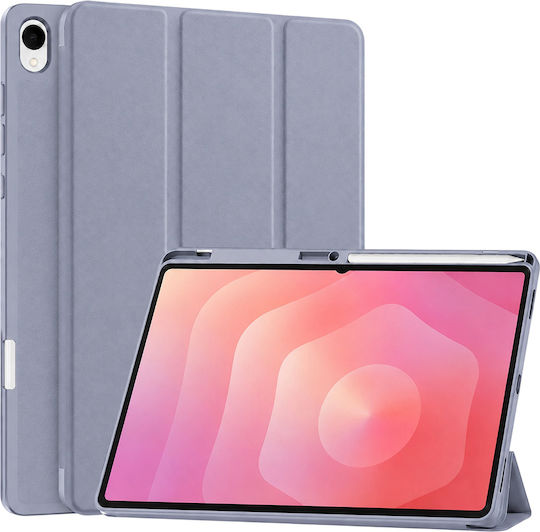 Techsuit Flex Trifold Държач за писалка Samsung Galaxy Tab S12 Plus Лилав