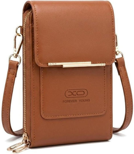 Xo Cb18 Чанта През Рамо За Смартфони Кафява Xo Cb18 Brown