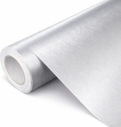 Professionelle Dekorative Autoaufkleber Gebürstetes Silber 1,52 X 18m