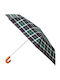 Barbour Tartan Regenschirm Kompakt Mehrfarbige