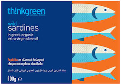 Thinkgreen Sardinen Griechisches Bio Extra Natives Olivenöl Glutenfrei 100gr Bio Thinkgreen Sardinen Griechisches Bio Extra Natives Olivenöl Glutenfrei 100gr Bio