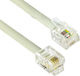 Vcom Кабел Ct046-1.5m От 6p4c M До 6p4c M 1.5m Бял