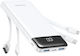 Charmast W1148 Power Bank 10000mAh with 2 USB-A Output Ports White