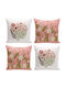 Aberto Design Aberto Design Dekorativer Kissenbezug Mehrfarbig 43x43cm