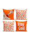 Aberto Design Dekorativer Kissenbezug Multi-Orange 43x43cm