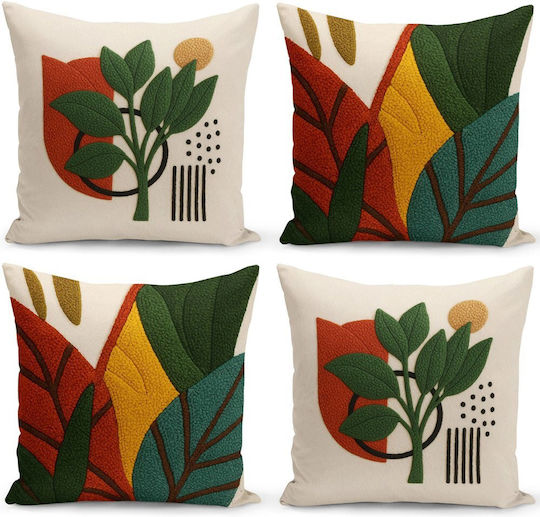 Aberto Design Aberto Design Dekorativer Kissenbezug Mehrfarbig 43x43cm