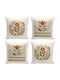 Aberto Design Aberto Design Dekorativer Kissenbezug Mehrfarbig 43x43cm