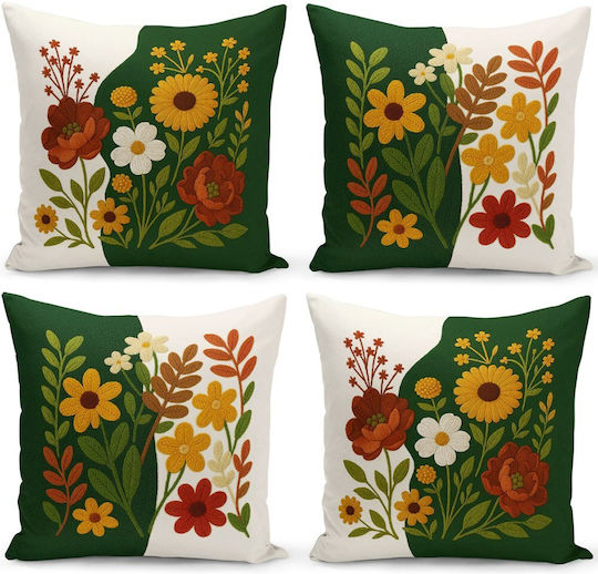 Aberto Design Aberto Design Dekorativer Kissenbezug Mehrfarbig 43x43cm