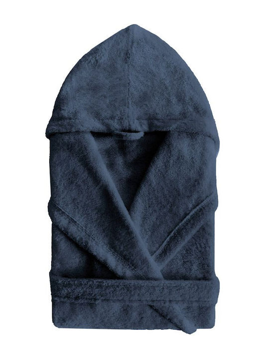Sorema Plus Bathrobe Hooded Blue 400gr/m²