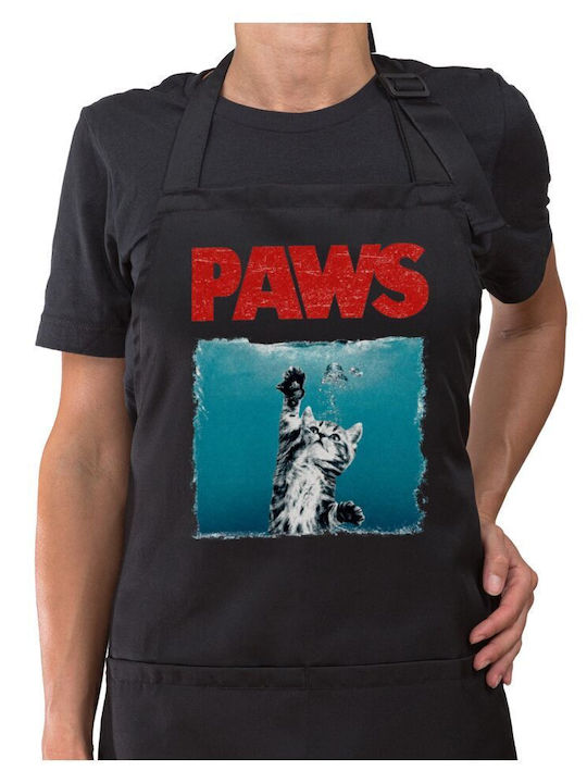 Koupakoupa Paws Ποδιά Κουζίνας Μαύρη 22x40cm KP_34863_apron-black
