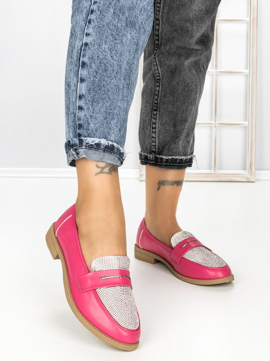 Mocasini Dama În Culoare Fuchsia