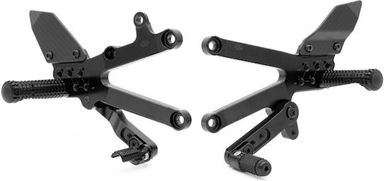 Rear Set Fxr Black Kawas Gilles Fxr2-k01-b