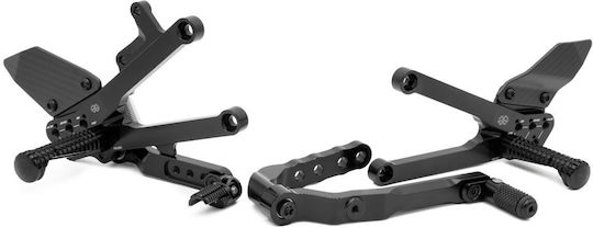 Fxr2 Rearset Black Honda Gilles Fxr2-b001-b