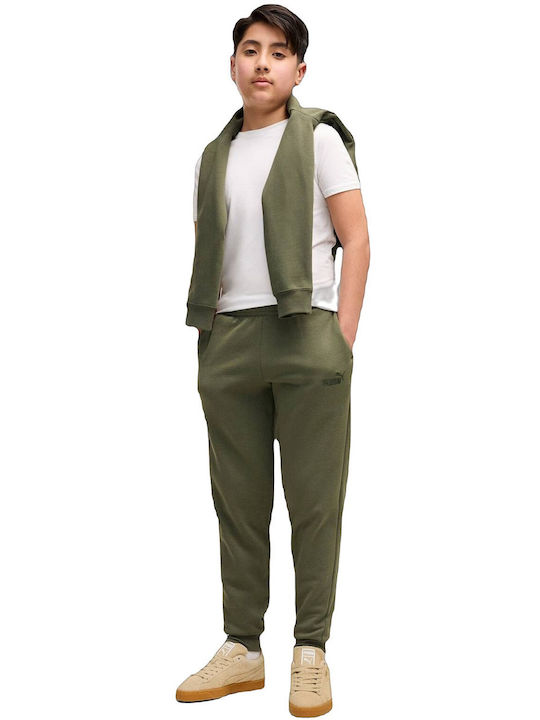 PUMA Logo Kids Sweatpants Green