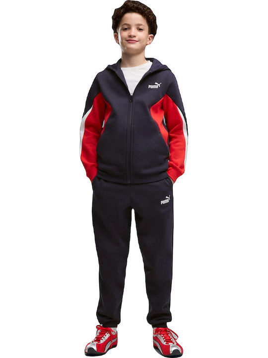 Set Trening Pentru Copii Cu Jachetă Negru