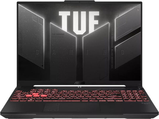 Asus TUF A16 FA607NUQ-RL014 16" IPS FHD+ 144Hz (Ryzen 7-170/16GB/512GB SSD/GeForce RTX 4050/Без операционна система) Меха сив (Международен английски клавиатура)