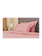 Valeria Home Set Huse Pentru Pilote 220x240cm Supraînălțate Cu 2 Fețe De Pernă Și 1 Cearșaf Roz