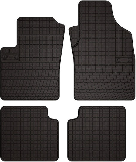 Gummi Auto Fußmatten Fiat Panda Ii Hatchback 2003-2012 Schwarz Passgenau