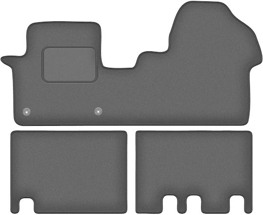 Velour Car Mats Graphite Citroen Jumpy Iii 2 Rows 2018
