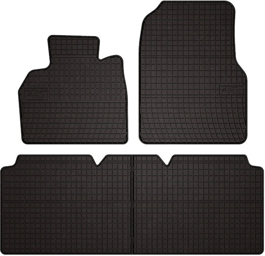 Rubber Car Mats Renault Espace Iv Minivan 2002-2014 Black Fitted