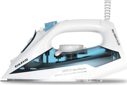 Taurus Bali 3200 X-slide Steam Iron 3200W with Ceramic Plate