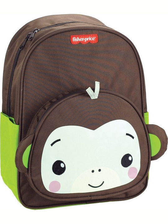 Fisher Price Schulranzen Rucksack Kindergarten Braun 12l 25 x 15 x 30cm