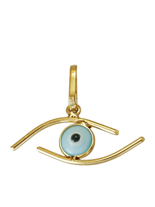 Tasoulis Jewellery Collection Eye Charm from 9K Gold
