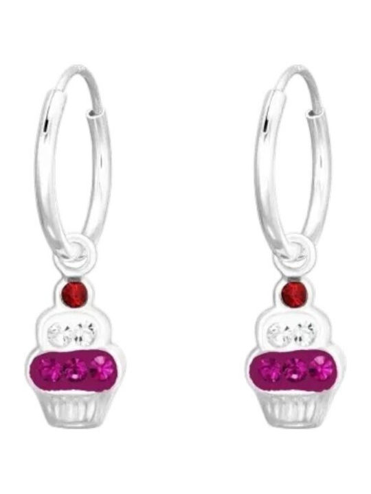 Callajewels Υποαλλεργικά Παιδικά Σκουλαρίκια από Ασήμι