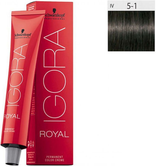 Schwarzkopf Βαφή Μαλλιών #5-1 Καστανό Ανοιχτό Σαντρέ 60ml