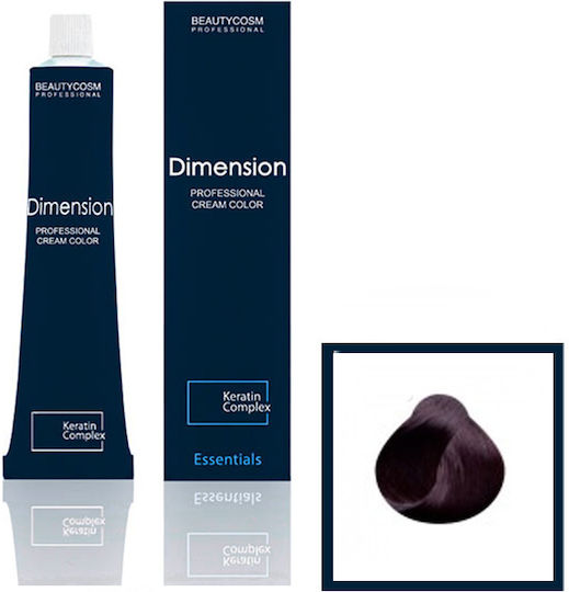 Dimension Hair Color Cream Νο 4.26, Καστανό Ιριζέ Κόκκινο, Επαγγελματική Βαφή Μαλλιών Με Σύμπλεγμα Πρωτεϊνών Κερατίνης, 100gr