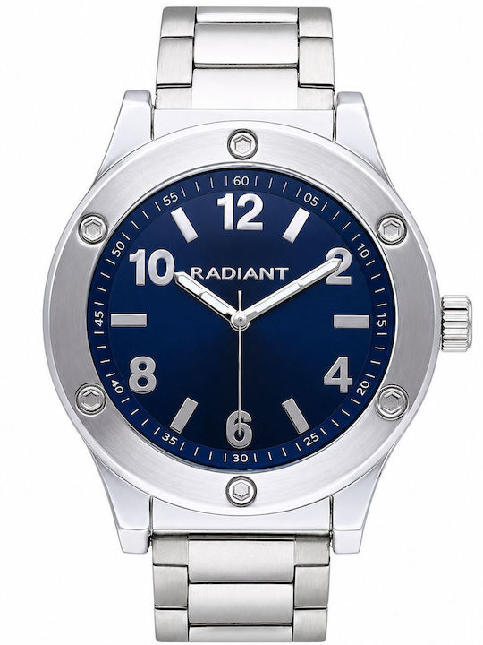 Radiant Herrenuhr 44mm Batterie mit Silber rostfreiem Stahlarmband