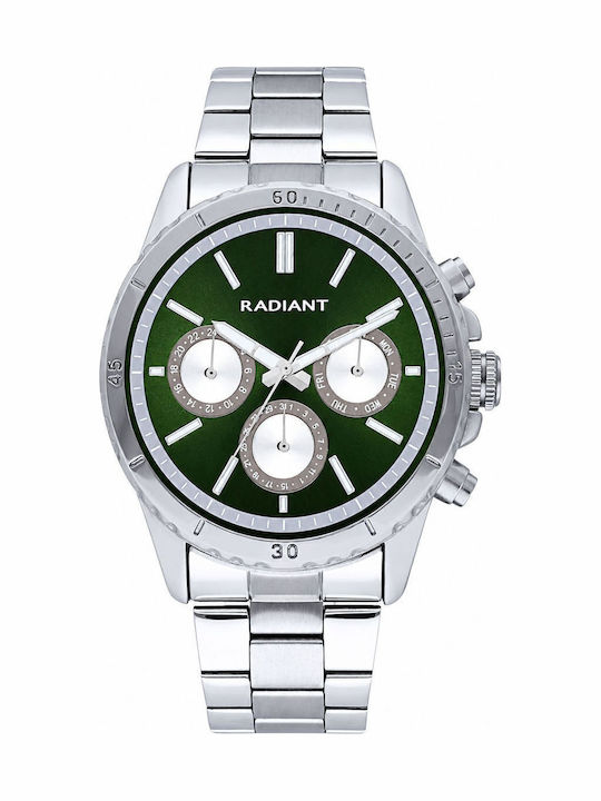 Radiant Herrenuhr 44mm Batterie mit Silber rostfreiem Stahlarmband