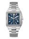 GC Watches Ανδρικό Ρολόι 37mm Μπαταρίας με Ασημί Μεταλλικό Μπρασελέ