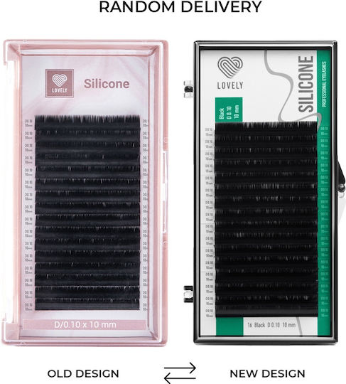 Eyelashes Lovely Silicone New D0.10 10mm 16 Lines