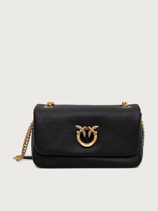 Click Leather Women's Shoulder Crossbody Bag Black