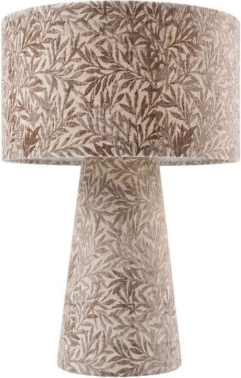 Opviq Creslent Table Lamp for E27 Socket with Grey Shade and Base
