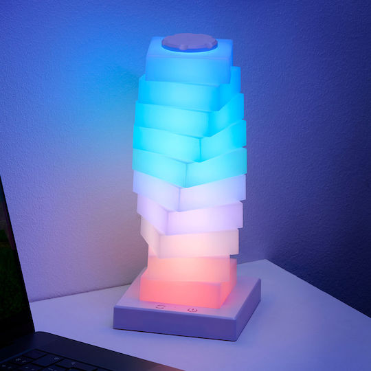 Grundig Διακοσμητικό Φωτιστικό LED RGB 11.5x11.5x26εκ.