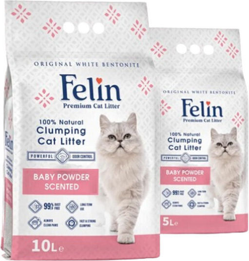 Felin Felin Katzenstreu Mit Babypuder Duft 10lt