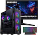 Vengeance Morticia-V56 Гейминг Настолен Компютър Ryzen 7-5700X 32GB DDR5 1.0TB SSD GeForce RTX 5060 Без Операционна Система и Монитор Samsung 24″ LS24F330EAUXEN