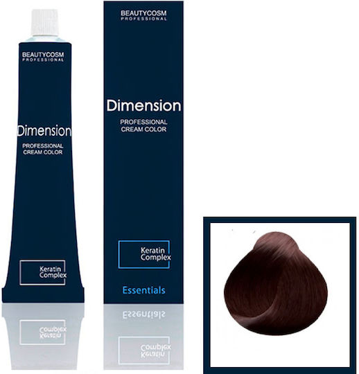 Dimension Hair Color Cream Νο 5.56 Καστανό Ανοιχτό Ακαζού Κόκκινο, Επαγγελματική Βαφή Μαλλιών Με Σύμπλεγμα Πρωτεϊνών Κερατίνης, 100ml