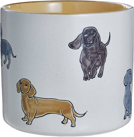 Butlers Dog Lover Κασπώ Κεραμικό Μπεζ 18x18εκ.