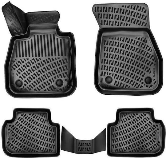 Килими За Кола Car Mats 3D Гуми TPE БМВ 1 F40 19-24 Черни Rizline 4 Броя