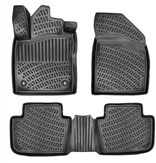 Covoare Auto Covorașe 3D Cauciuc TPE MG 4 EV 2022 Rizline 4 Bucăți Negre