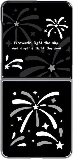 Samsung Gp-fff776cub Flip-Suit Fireworks Cover Galaxy Z Flip 8 Gp-fff776cubtw