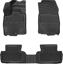 Πατάκια Σκαφάκια 3d Λάστιχο Tpe Peugeot E-3008 2024 Rizline 4 Τεμάχια Μαύρα