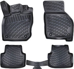 Covoare Auto Covorașe 3D Cauciuc TPE Skoda Octavia Mk4 NX 2020 Rizline 4 Bucăți Negre Covoare Auto Covorașe 3D Cauciuc TPE Skoda Octavia Mk4 NX 2020 Rizline 4 Bucăți Negre