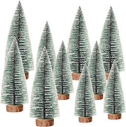 Christmas Decorative Wooden Green Tree 10 Pieces Christmas Decorative Wooden Green Tree 10 Pieces