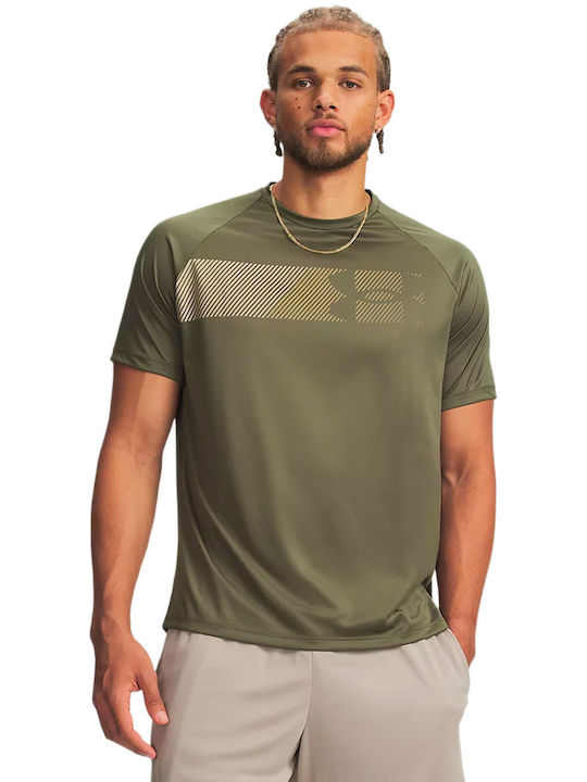 Under Armour Αθλητικό T-shirt Χακί