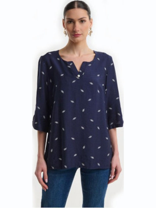 Damenbluse Blau